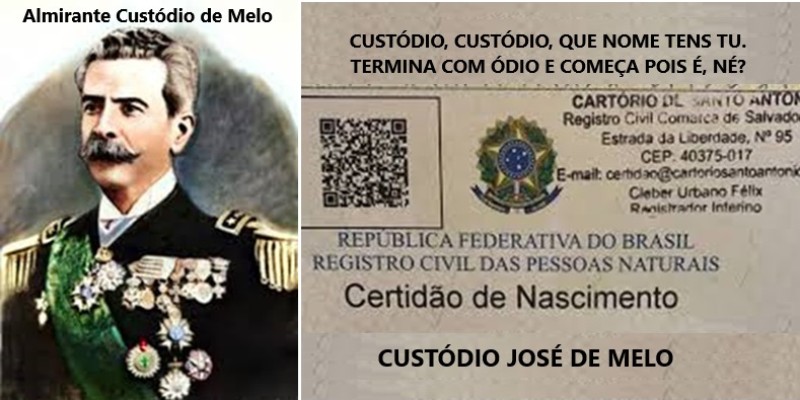 Custódio, que nome tens tu? A troca de nomes