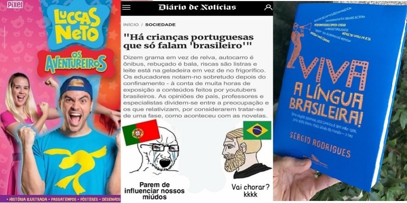 Os curumins de Portugal e a “língua brasileira”